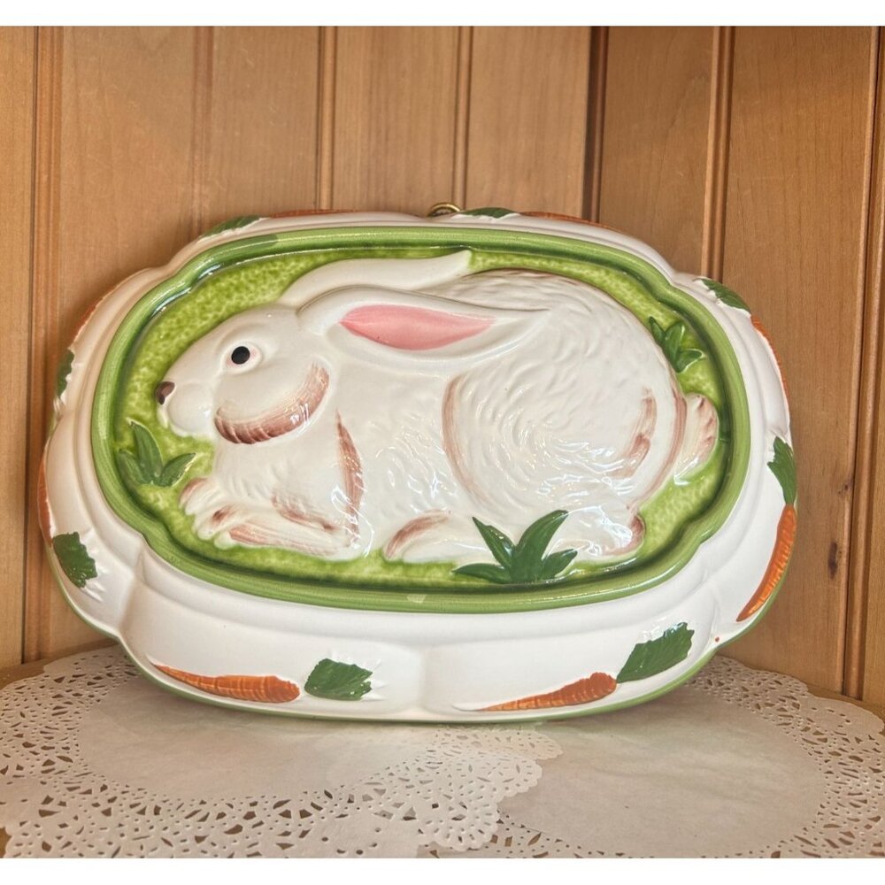Vintage Ceramic Easter Bunny Gailstyn Sutton Pottery Ceramic Mold Spring Decor